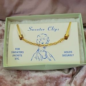 Vintage sweater clips